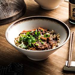 Especially Beautiful Bowls for Noodles, Soup, and Rice, Ceramic Japanese Tableware, Plates, High-End Household Large Bowls, Special Soup and Noodle Bowls