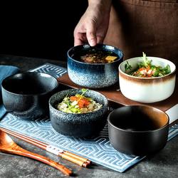 Bowl for Home Use 2025 New Model High Aesthetic Value Eating and Soup Bowl Ceramic Small Bowl Japanese Style Rice Bowl Personal Use Tableware High-End