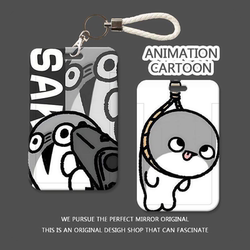 Sakaban Turtle Student Campus Card Meal Card Water Card Bus Card Yucheng Pass Access Control Badge Protective Case Lanyard Card Holder
