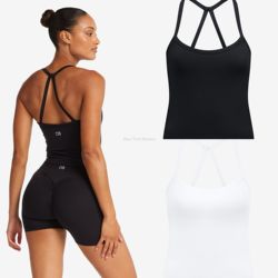 Australian*Csb New Fitness Tank Top Shorts Activluxe Mina Tank Yoga Tank Top