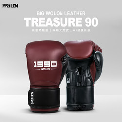 Wolon Five Dragons 1990 Competition Boxing Gloves for Men, Adult Professional Sanda Training Fighting High-End Boxing Gloves