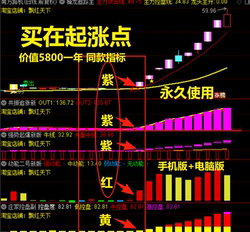 The Same Indicator Used by Tianxiangguduo, the Purple Purple Red Yellow Kinetic Energy No. 2 Indicator, Is Installed and Used in Tongdaxin to Capture the Leader Stocks Model