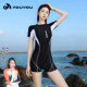 Swimsuit for women, slimming, swimming pool, 2025 new conservative one-piece flat-angle sports hot spring swimsuit