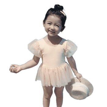 Girls, girls small girls, hot spring conjoined swimsuits
