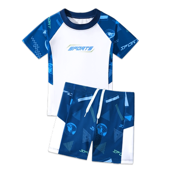 Children's swimsuit boys divide the body training young people
