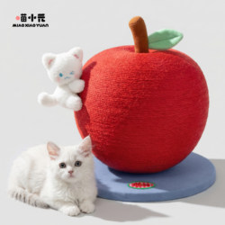 Meow Xiaoyuan | Cat Climbing Frame, Household Cat Stand, Space-Saving for New Year, Small Cat Scratching Post, Scratch Board, Wear-Resistant and Non-Shedding.