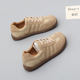 Increase the size of women's shoes 41-43 foot wide fat 2024 autumn flat comfort single shoes fashion casual wild shoes
