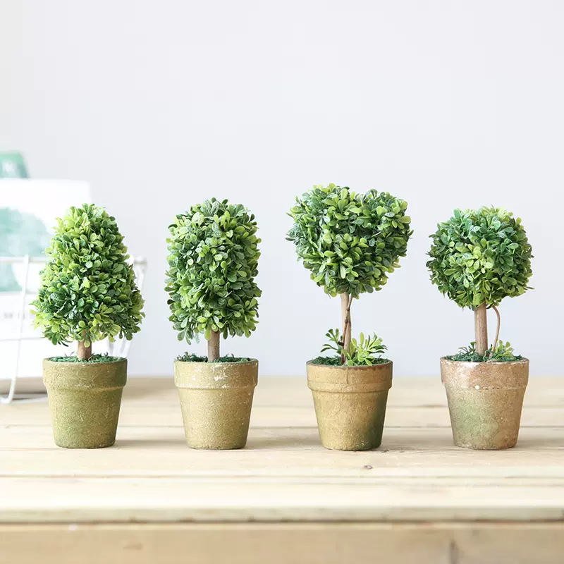 迷妆北欧家居仿真植物盆栽假花绿植球小盆景室内客厅