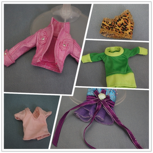 Over 58 yuan free shipping peach Momoko doll top clothing dress