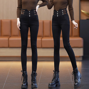 
Popular women's straight pants 2025 new high-waisted small-leg pants autumn slimming casual pants black butt-lifting pencil pants