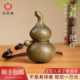 Qingxiangtai pure natural green sandalwood gourd handle piece to play with handmade rope decompression pendant ornaments