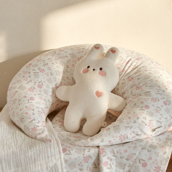 
Korean newborn baby nursing pillow baby printed pillow soothing pillow moon cushion children's bed pillow removable and washable