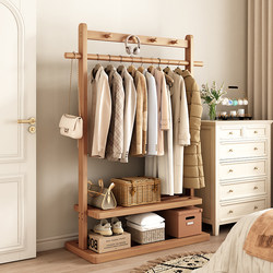Floor-Standing Clothes Rack for Bedroom, Living Room, Entryway, Standing Storage Rack, Light Luxury Coat Rack for Guesthouses