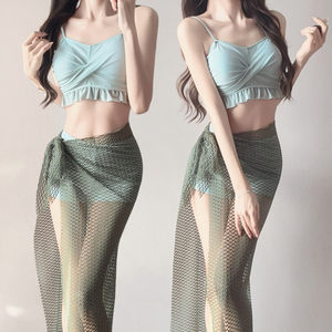 
[Accurate Proportion] Split Bikini Hot Girl High-end Hot Spring Resort Swimsuit Women's Split Three-piece Set New