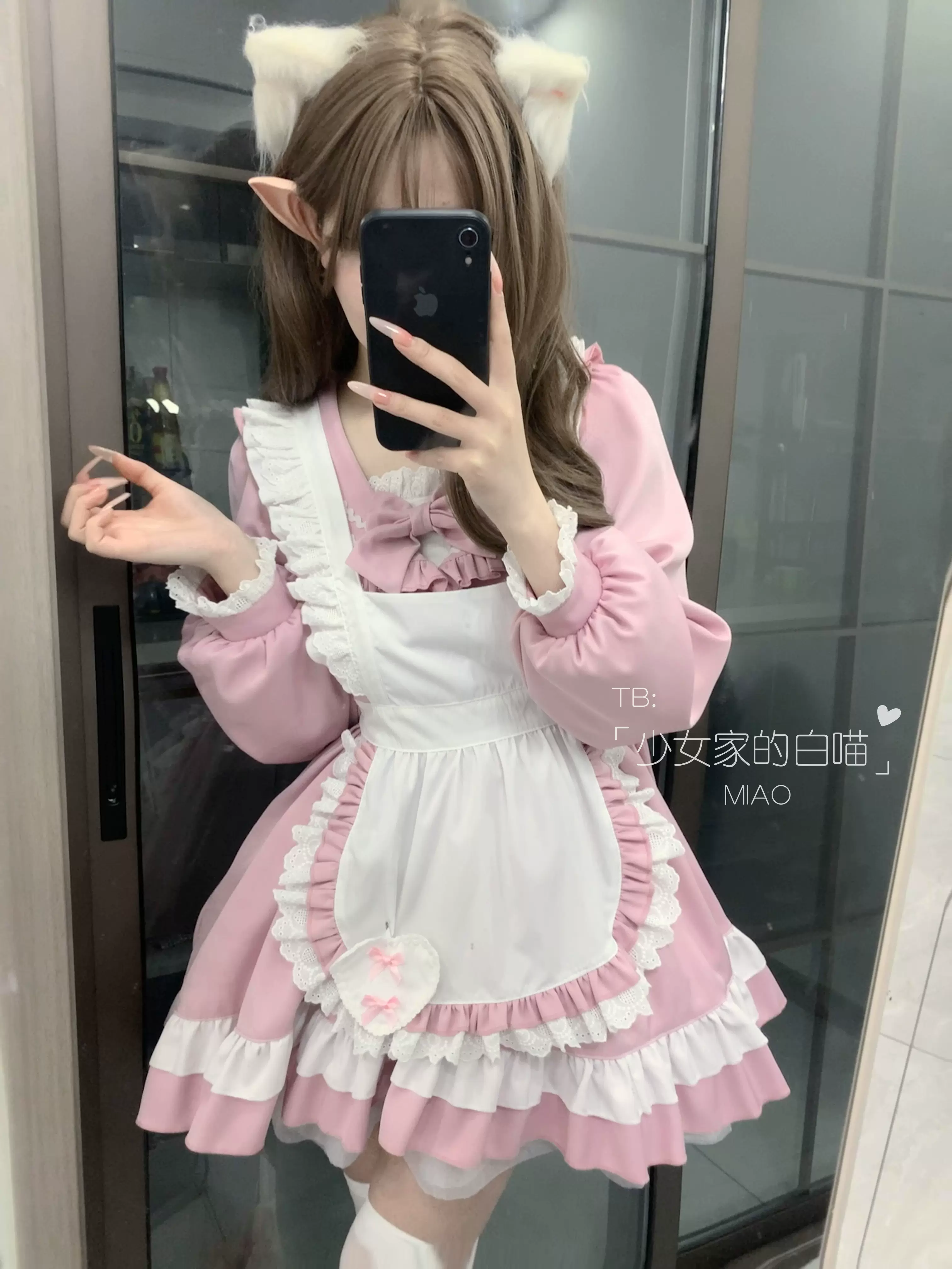 日系水手服女仆装可爱软妹长袖JK制服学院风cosplay女佣装连衣裙-Taobao 