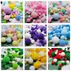 Gradient mixed color high -bullet hair ball DIY velvete creative handmade handmade fur balls kindergarten jewelry material
