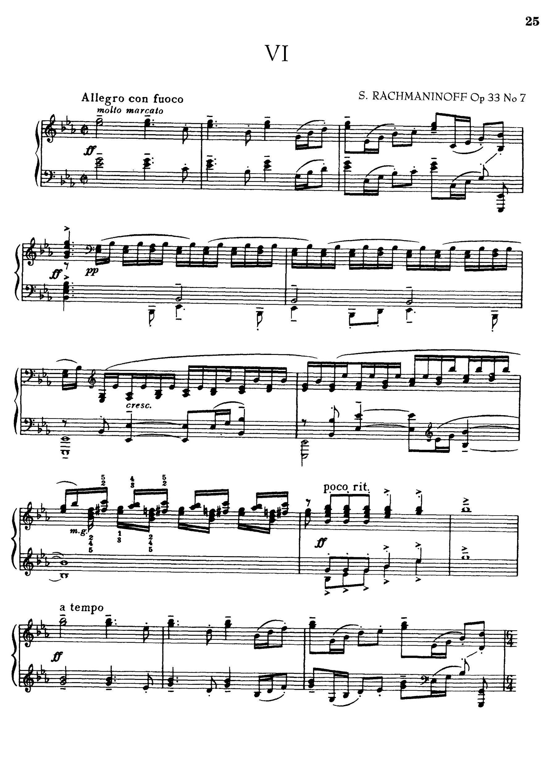 拉赫玛尼诺夫 音画练习曲 op 33no7 湖南