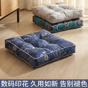 Cotton, linen and thick dining chair cushion elastic student chair cushion linen office chair pad tatami seat cushion chair all cotton cushion cushion
