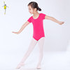 Children,s dance gymnastics suits short-sleeved one-piece suits shebin suits girls bodysuits girls ballet suits children,s clothing bodysuits