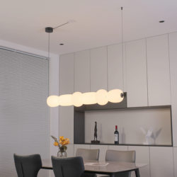 Wabi-Sabi Style French Cream Restaurant Chandelier Gourd Chandelier Modern Minimalist Long Bar Counter Shop Decorative Chandelier