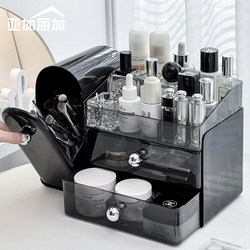 Cosmetic Storage Box, Desktop High-End Skin Care Product Storage Rack, Dressing Table Makeup Brush Holder, Dust-Proof Lipstick Organizer
