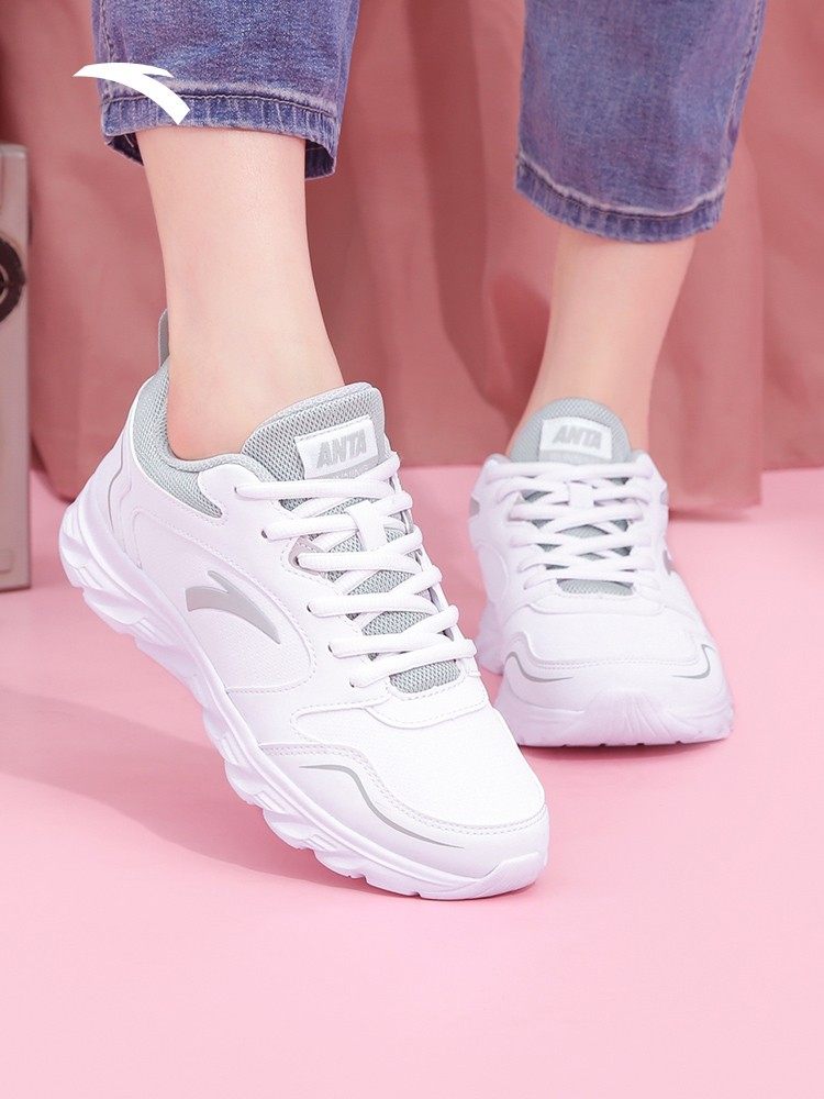 Anta Women's Running Shoes Lightweight Soft Sole Casual Shoes