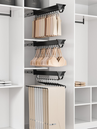 Perchero Telescópico para Pantalones Organizador de Ropa de