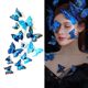Photography Art Creative Makeup Blue Butterfly Facial Accessories Face Stickers Selfie Photo Props Stage Makeup Stickers