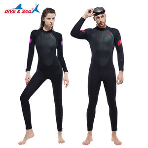 
Wetsuit for men and women couples 5MM one-piece long-sleeved warm wetsuit for women snorkeling swimming surfing suit winter swimming swimsuit