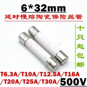 Ống cầu chì gốm nóng chảy chậm HOLLY chính hãng 6*30/6*32 61CT-125H T12.5A 500V