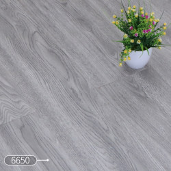 Reinforced Composite Wood Floor Household Wear-Resistant and Waterproof Factory Direct Sales Gray Wood Color Retro Diamond Surface 12mm