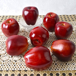 Simulated Red Apple Snake Fruit Model, Plastic Fake Fruits and Vegetables, Display Props for Window Display, Model House Decoration, Photography Props