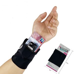 
Outdoor mini wrist wallet, ski arm card holder, running wrist guard, anti-theft mobile phone bag