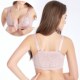 Lace sexy thin underwear front buckle no steel circle large -size bras, gathered and integrated beauty vest fat mm bra
