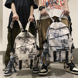 Backpack for Men 2025 New Large-Capacity Travel Bag for Girls, Junior High School Students, High School Students, College Students, Tie-Dye Backpack