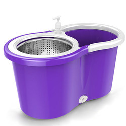 Universal Mop Bucket Sold Separately, Single Bucket, Hand-Pressed Rotating Mop, Stainless Steel Wringer Basket, Mop Bucket Accessories, Bucket Body
