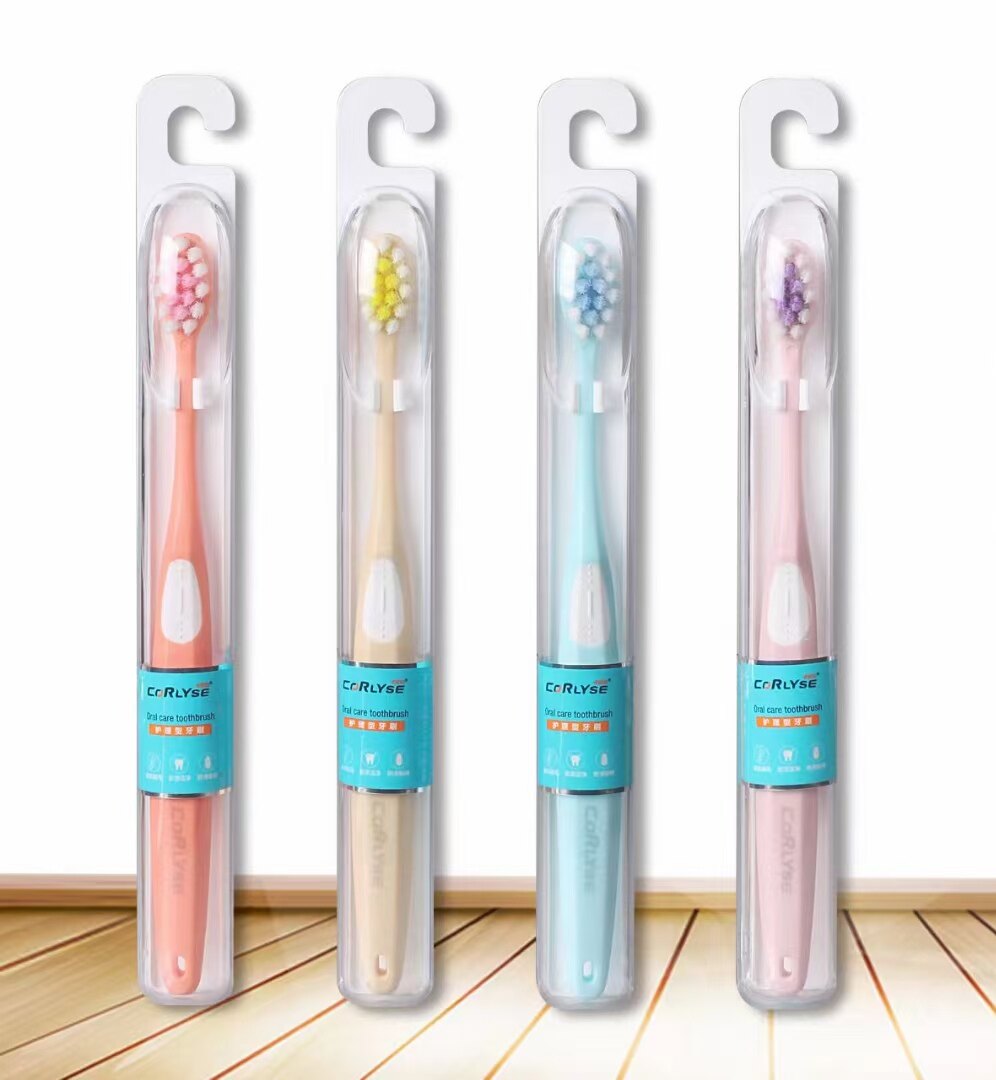성인용 케일스 연모 칫솔, 가족용, 독립적인 여행용 크기, 여행용 박스 크기, 휴대용 -