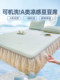 
Category a maternal and infant grade bow green ice bean summer ice silk mat 2025 new bed sheet bed skirt, machine washable