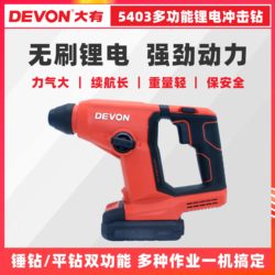 Dayou Lightweight Electric Hammer Rechargeable Impact Drill Lithium Electric Drill Cordless Industrial-Grade Brushless Handheld Multi-Function 5403