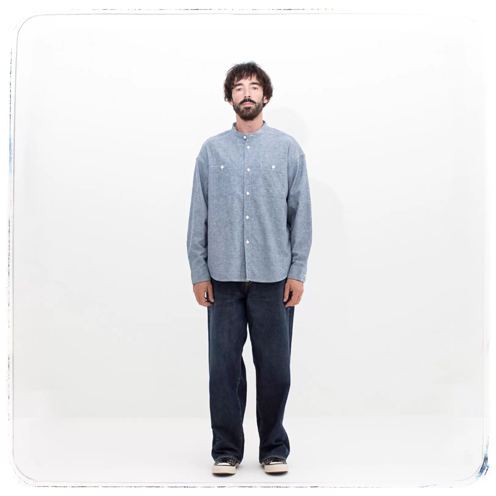 現貨VISVIM 21SS TUNIC P.O. PATCHWORK (N.D.)古布泥染套頭襯衫