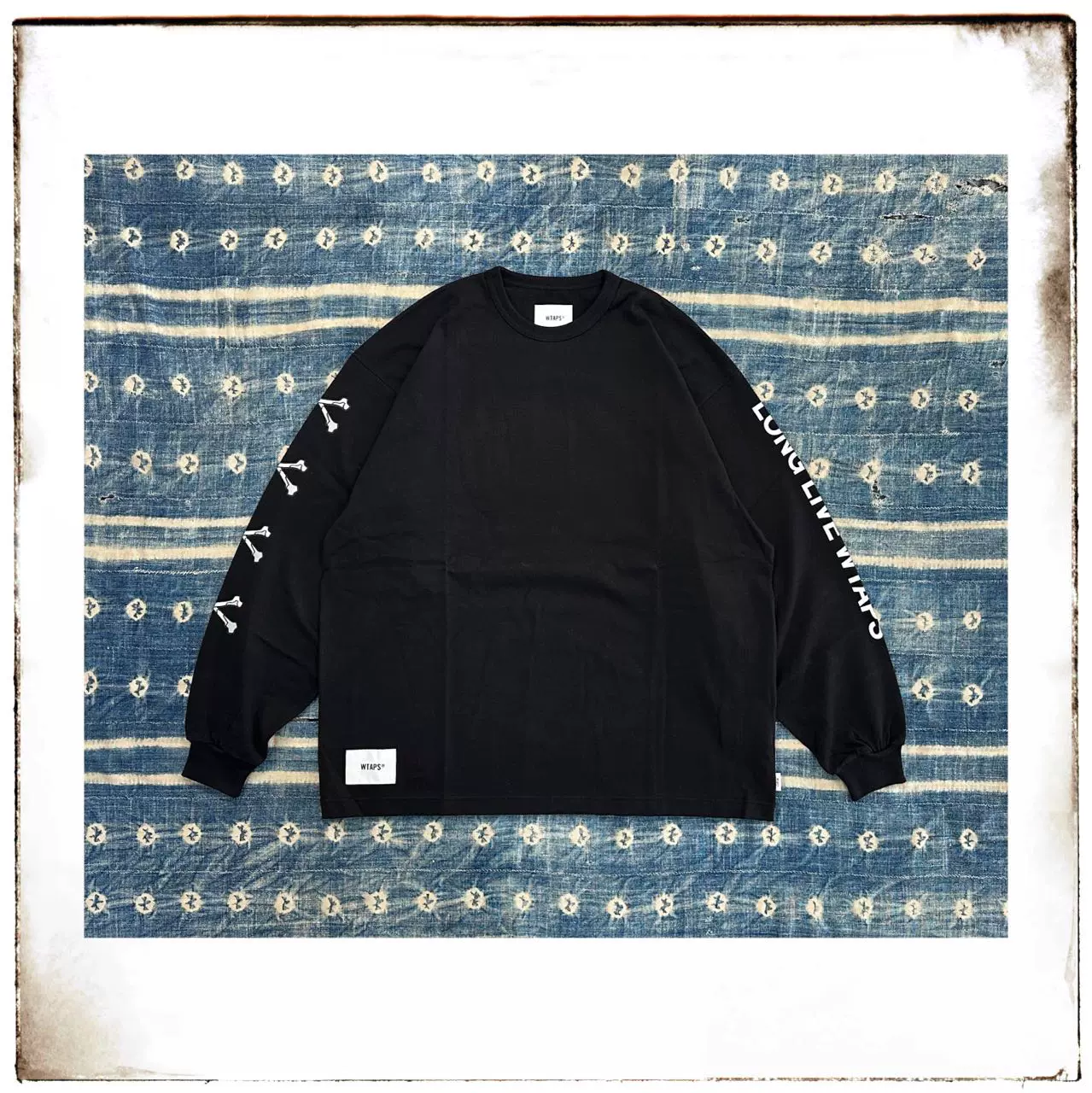 現貨WTAPS 22AW LXLXW / LS / COTTON 骨頭印花長袖圓領T恤寬鬆-Taobao