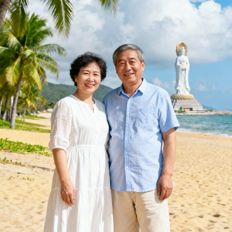 16人团含机票三亚旅游6天5晚跟团游蜈支洲海南住海景房纯玩六日游