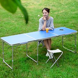Lanyu 1.8m Outdoor Folding Table Aluminum Alloy Stall Folding Table Portable Multi-Functional