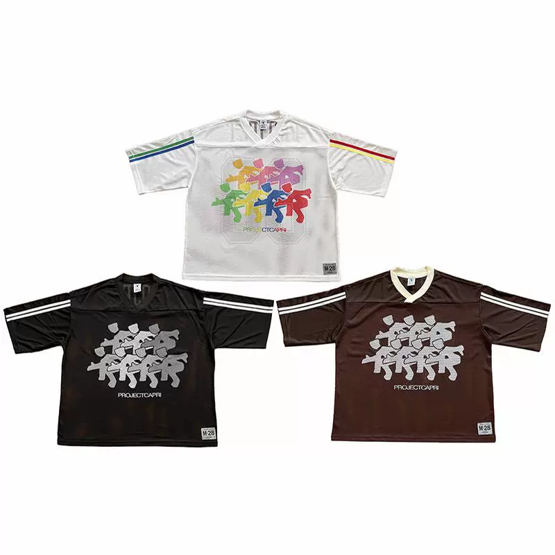 Travis Scott Project Capri Emergency Tee 美式潮牌网眼短袖T恤  