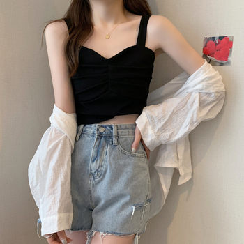 Large size fat mm sexy beautiful back suspender new Korean version
