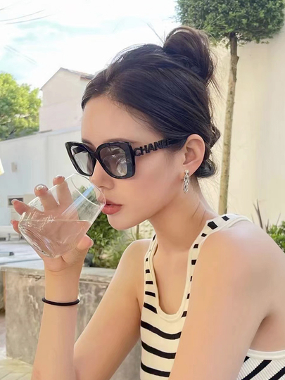 Chanel Women's Diamond Inlaid Polarized Sunglasses - CH5422