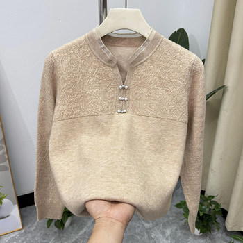 
Fashionable winter mom's velvet thickened bottoming shirt