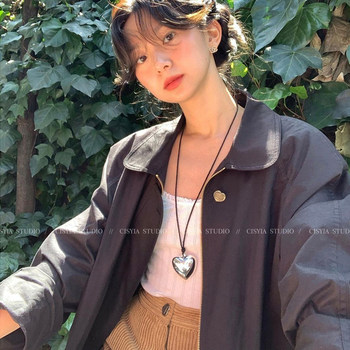 Fever the same Korean chain long ins pendant