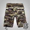 Summer casual shorts men,s loose camouflage shorts straight multi-pocket five-point pants overalls shorts middle pants trendy large size