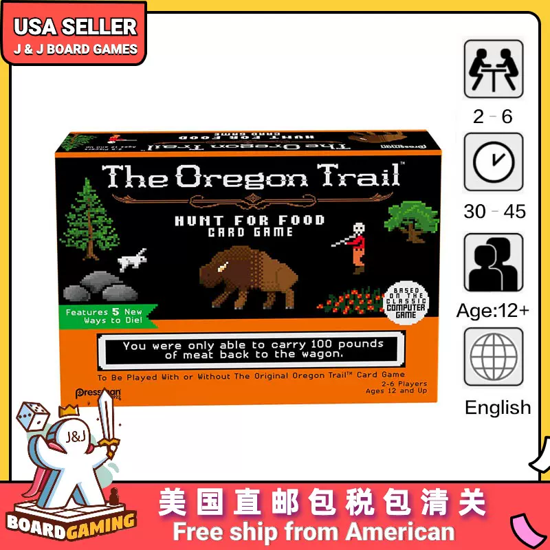J&J board games The Oregon Trail: Hunt for Food Card Game-Taobao